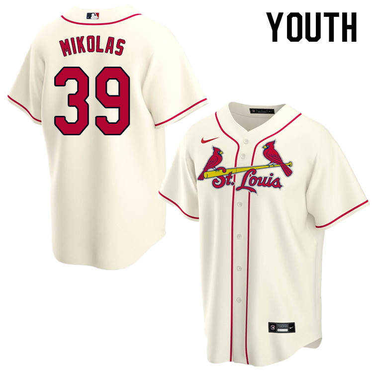 Nike Youth #39 Miles Mikolas St.Louis Cardinals Baseball Jerseys Sale-Cream - Click Image to Close